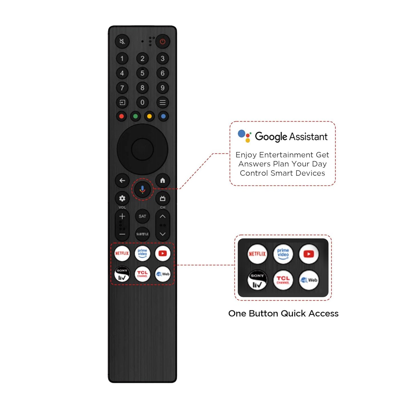 TCL 101 cms (40 inches) V5C Series Full HD Smart QLED TV Google TV 40V5C