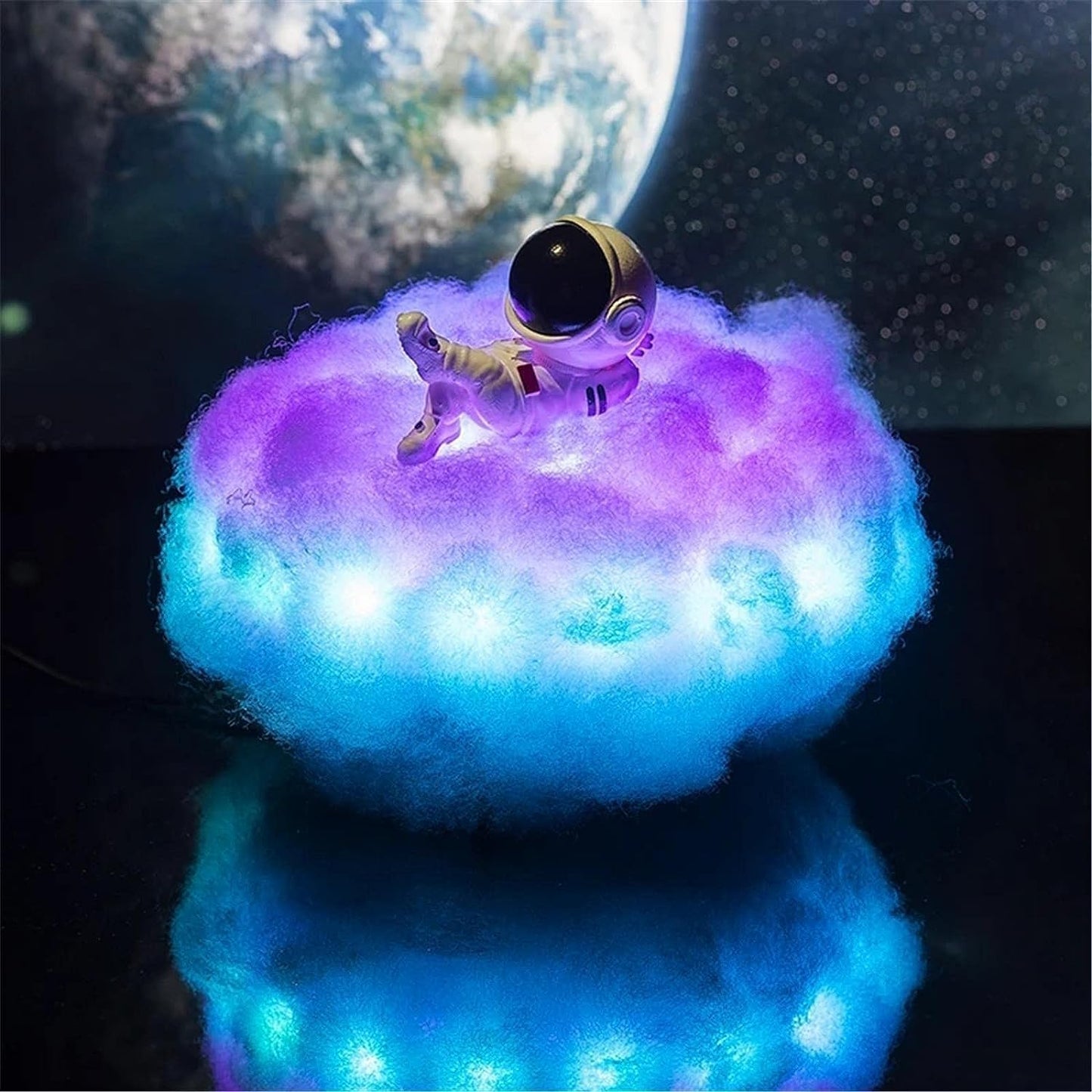 One94Store acrylic Romantic Ocean Wave Night Light Projector Lamp, 3D Water Wave Effect, LED Projection Lamp for Bedroom Decor, Remote Control (Cube Shape)