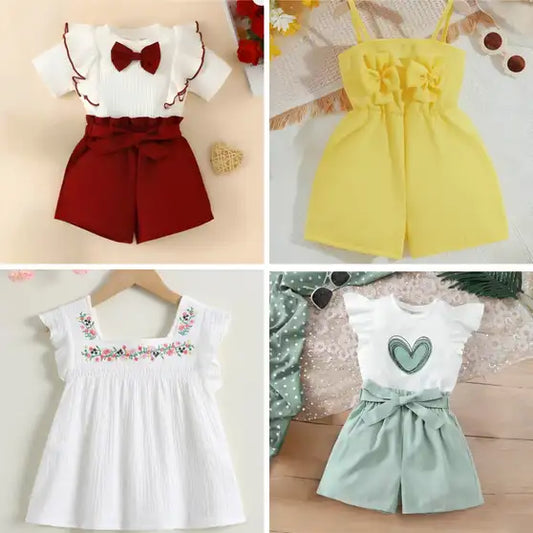 Baby Girls Midi/Knee Length Casual Dress (Multicolor, Sleeveless)