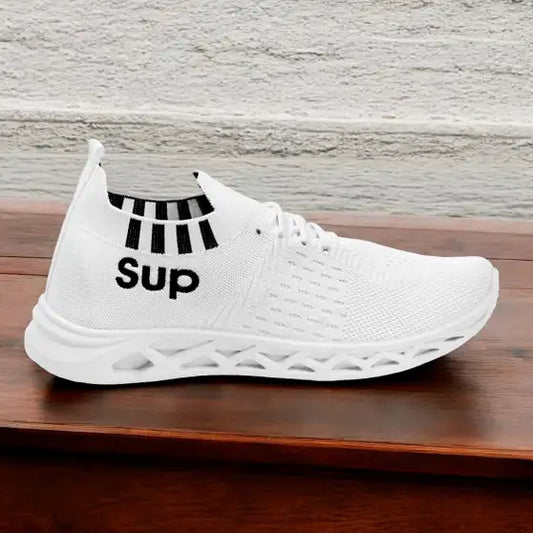 Light Casual Unique Shoes For Men Sneakers For Men (White)