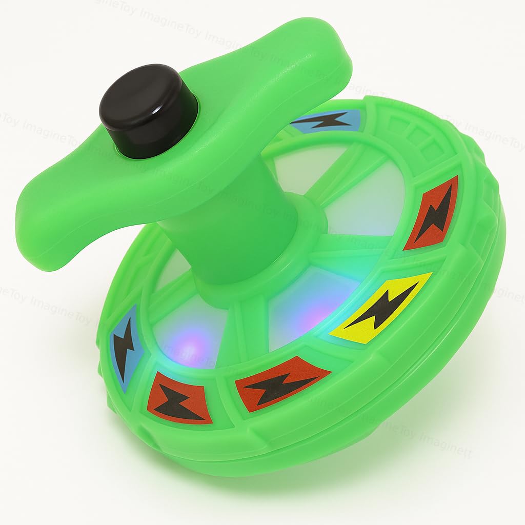 Toy Imagine™ Lattoo Spinning Launcher Gyro Top with Flashing Led Light Beyblade (Color May Vary).