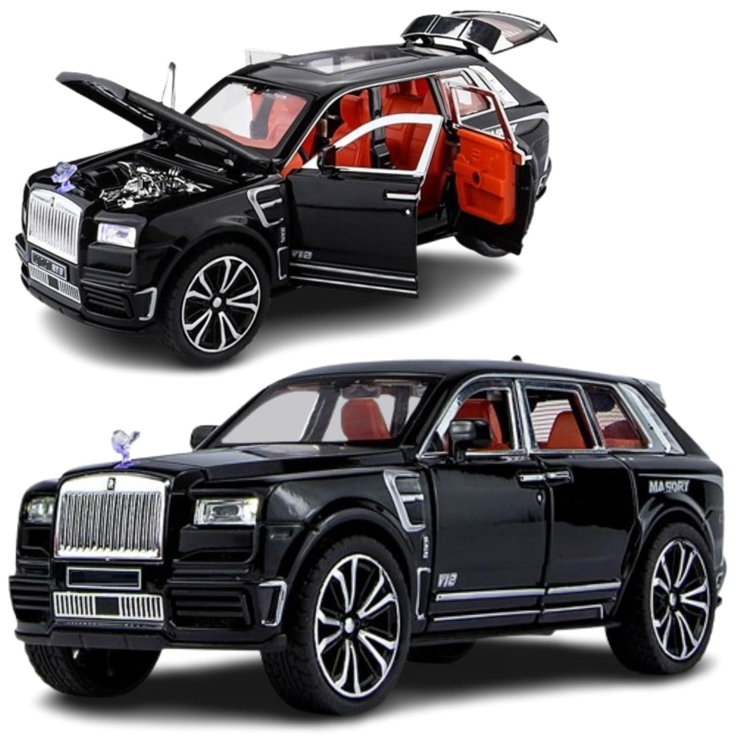 Umadiya® Range Rover Defender 1:32 Scale Model Car Exclusive Alloy Metal Pull Back Die-cast Car Metal Pullback Toy car with Openable Doors & Light Music Best Gifts Toys Kids【Colors as Per Stock】